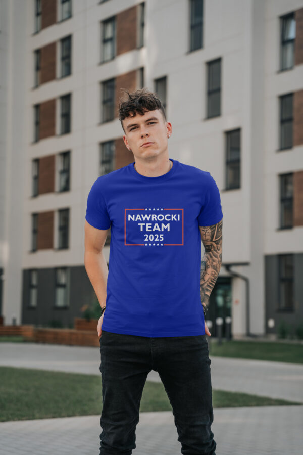 Koszulka T-SHIRT Nawrocki TEAM 2025 - Niebieska