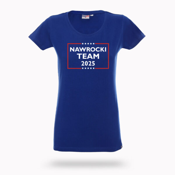 Koszulka T-SHIRT Nawrocki TEAM 2025 - Niebieska