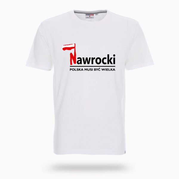 Koszulka T-SHIRT - "Nawrocki" - Biała