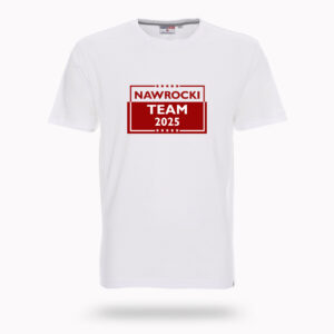 Koszulka T-SHIRT Nawrocki TEAM 2025 - Biała