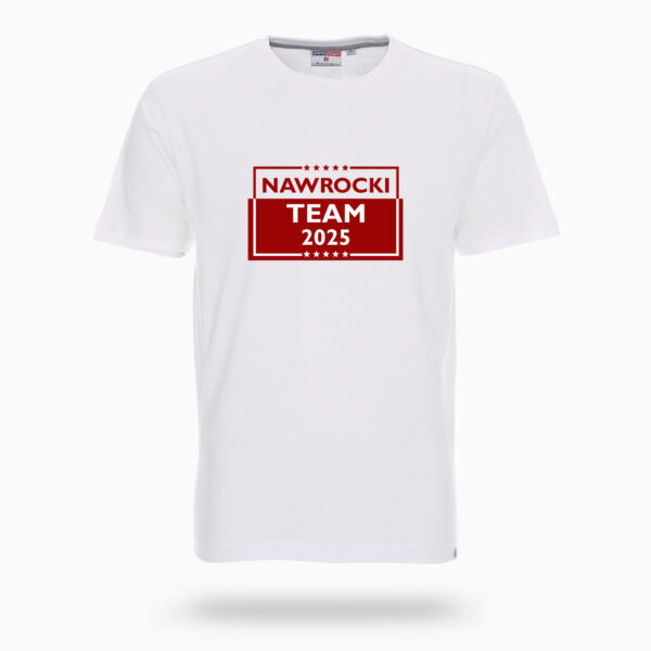 Koszulka T-SHIRT Nawrocki TEAM 2025 - Biała