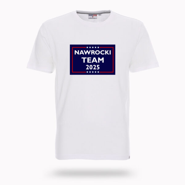 Koszulka T-SHIRT Nawrocki TEAM - Biała