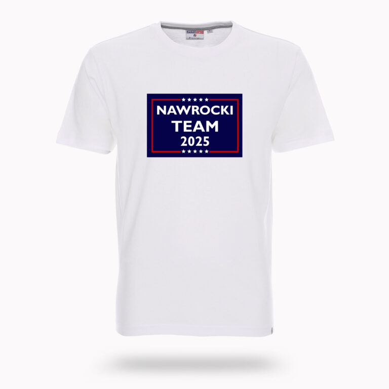 Koszulka T-SHIRT Nawrocki TEAM - Biała