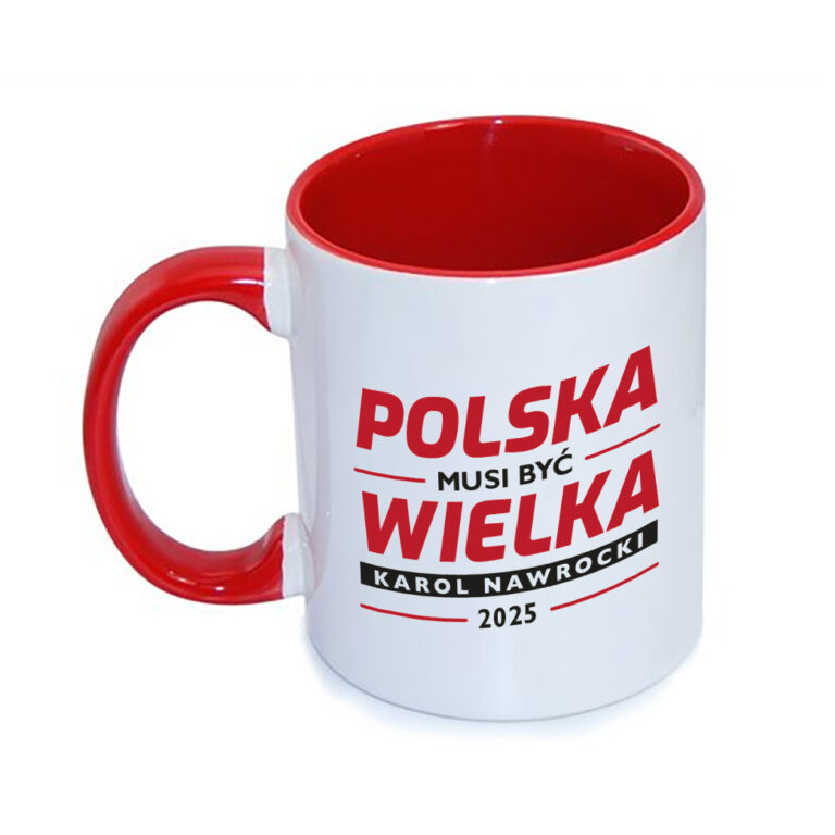 Kubek „Polska Musi Być Wielka” – Elegancja, Trwałość i Funkcjonalność! - Czarny